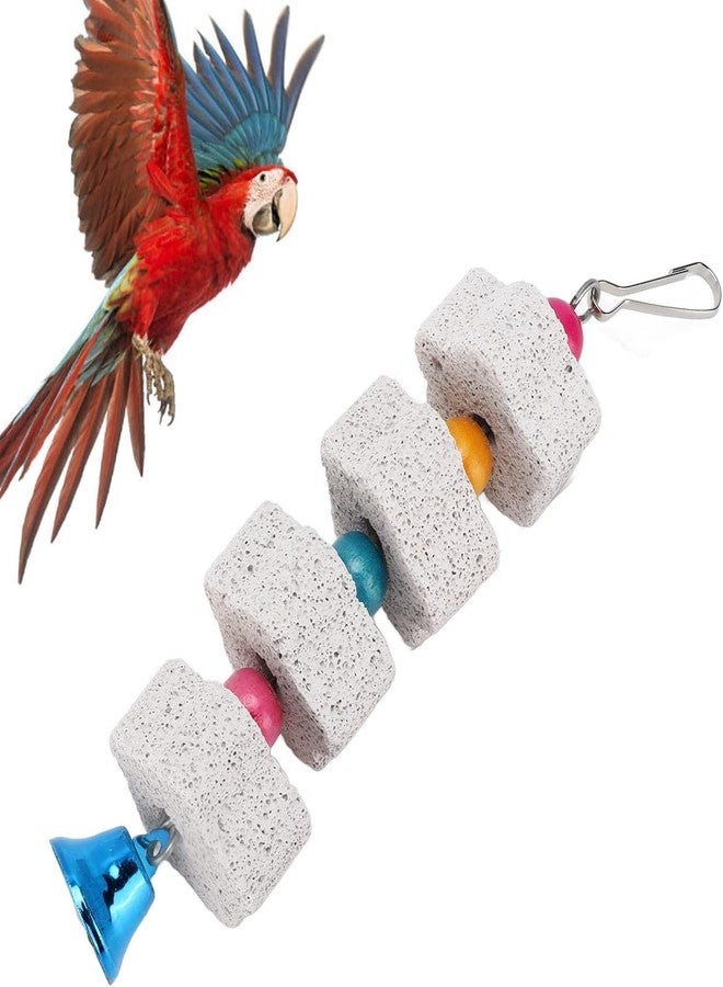 Zhuluck 2Pcs White Bird Beak Grinding Stone Chewing Toys Bird Beak Grinding Stone for Parrots Hamsters and Other Small Animals Pet Supplies Small in Size - Image 2